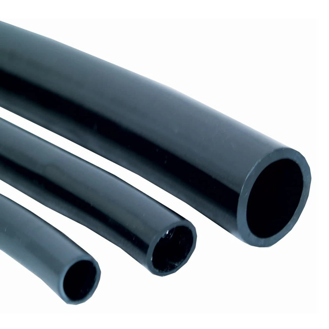Flexible Black Vinyl Tubing 1-Inch