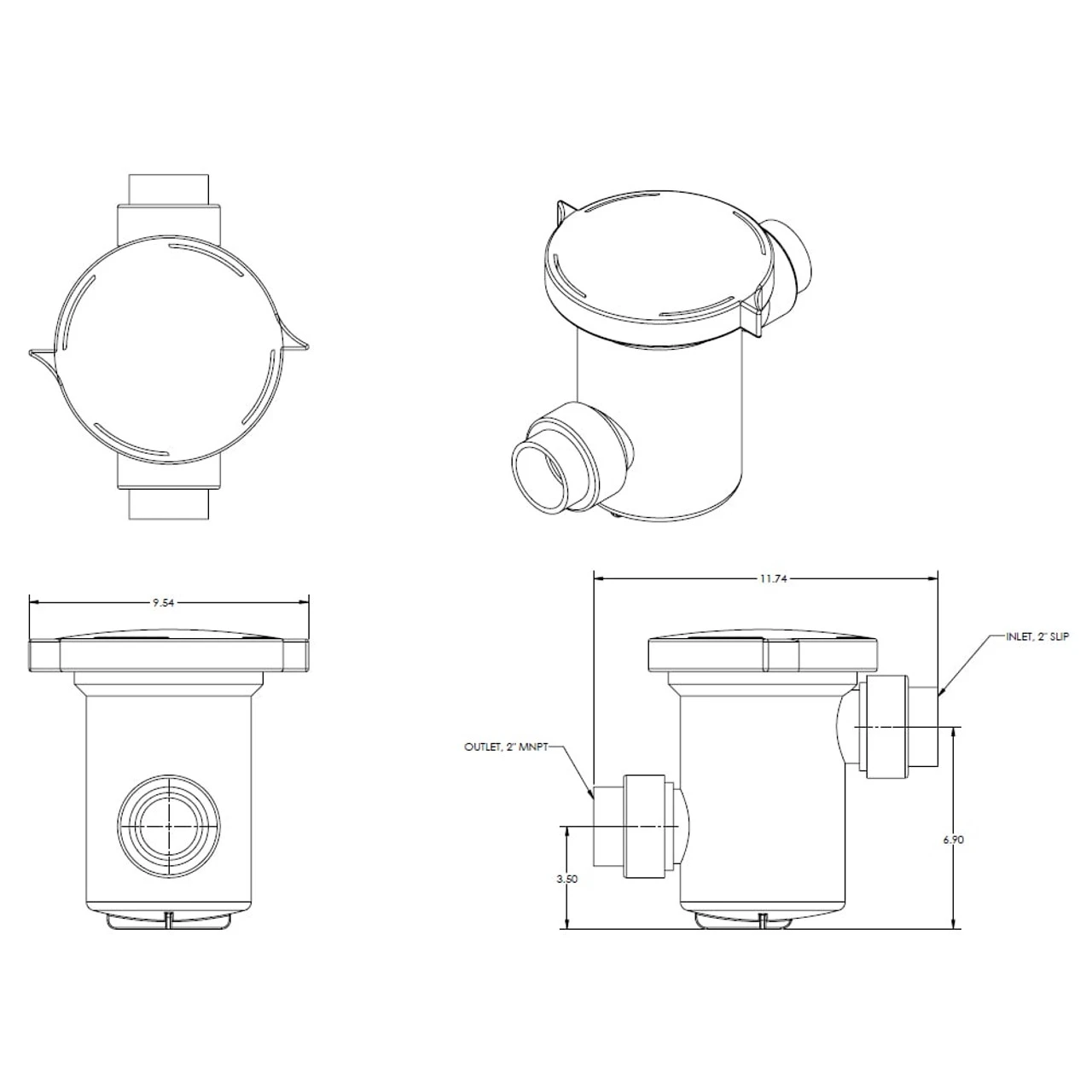 Accessories Sequence Waterways Strainer Baskets - 90 Cubic Inch - Image 2